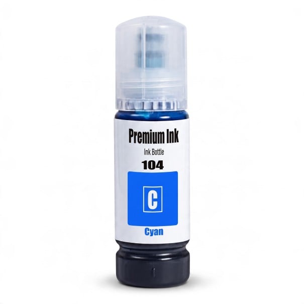 Tinte 104 Pro Epson EcoTank ET-2821 ET-2825 ET-2826 ET-2830 Nachfüllung in Flasche 70 ml Auf Wasserbasis Farbstoff Cyan Azurblau Für Tanks 1