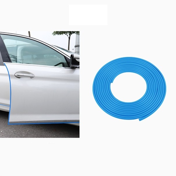 Tira protectora de borde de puerta de coche 5 m azul