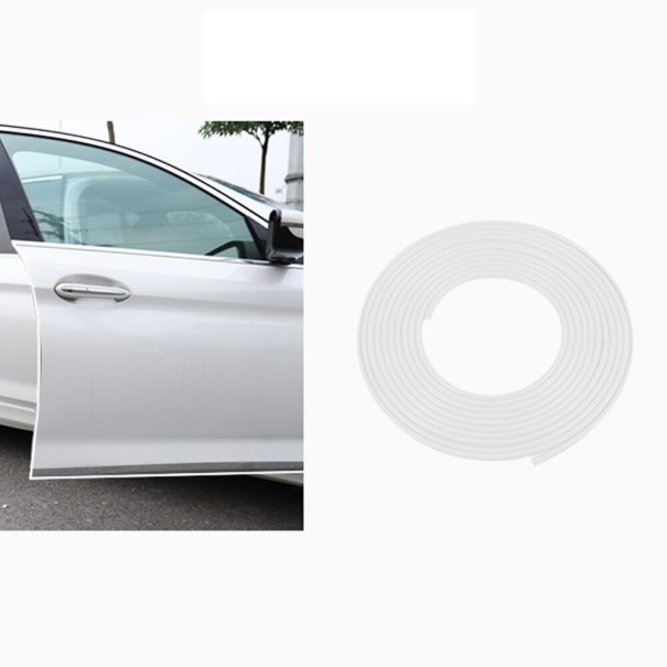 Tira protectora de borde de puerta de coche 5 m blanco
