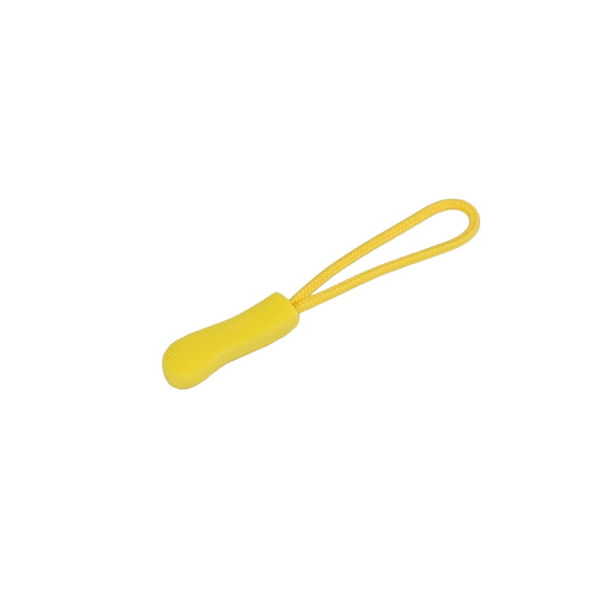 Tirador de cremallera con bucle, 20 uds. amarillo