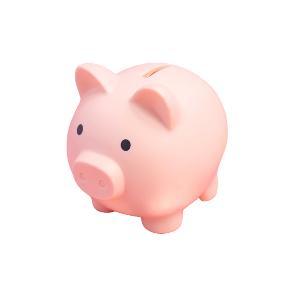 Tirelire pour enfants en forme de cochon 9 x 9 cm Tirelire pour enfants Tirelire rose clair