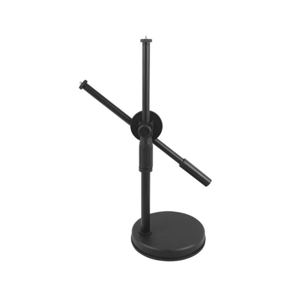 Tischstativ mit 360° drehbarem Arm Höhenverstellbar Flexibles Gelenk Kamera- und Handyhalterung für Videoaufnahmen Streaming Arbeiten 1