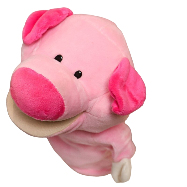 Títere de cerdo de peluche 1