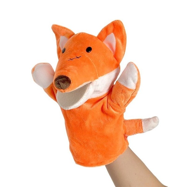 Títere de zorro de peluche 1