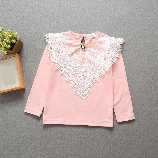 Tjejblus L1748 rosa 4
