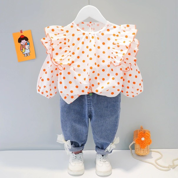 Tjejblus och jeans L1143