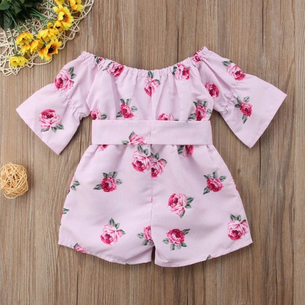 Tjejer jumpsuit med blommor T2694