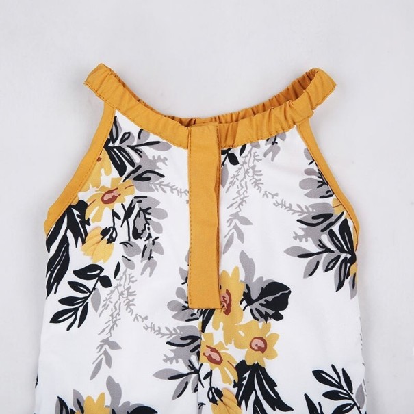 Tjejer jumpsuit med blommor T2729
