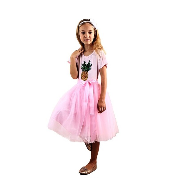 Tjejkjol L1049 rosa