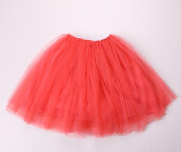 Tjejkjol L1059 röd 12-18 månader