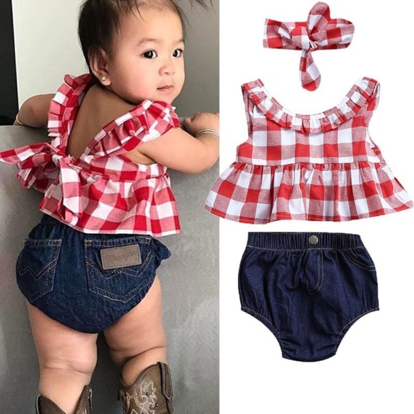 Tjejtopp och shorts L1252