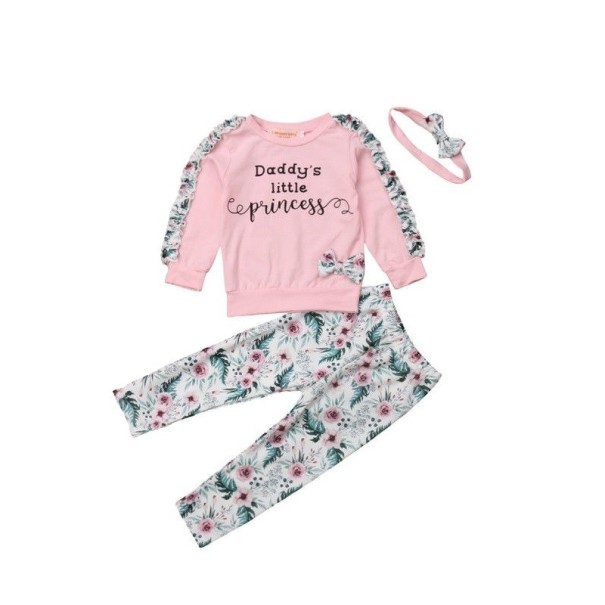 Tjejtröja och leggings L1455 6-9 månader