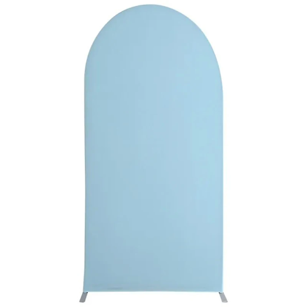 To-sidet elastisk betræk til bryllupsbue 120x50 cm spandex kulisse til dekoration af ballonstande til bryllupper og fødselsdagsfester blå