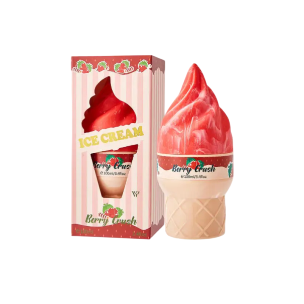 Toaletní voda Berry Crush ovocná vůně jahoda smetana cukr vanilka a pižmo 100 ml sprej zmrzlinový flakon na denní nošení i jako dárek 1