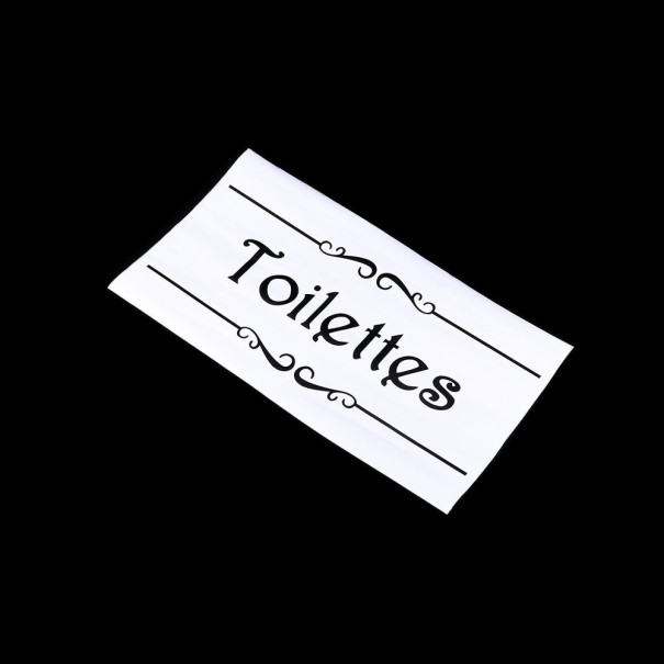 Toaletter Dörrdekal