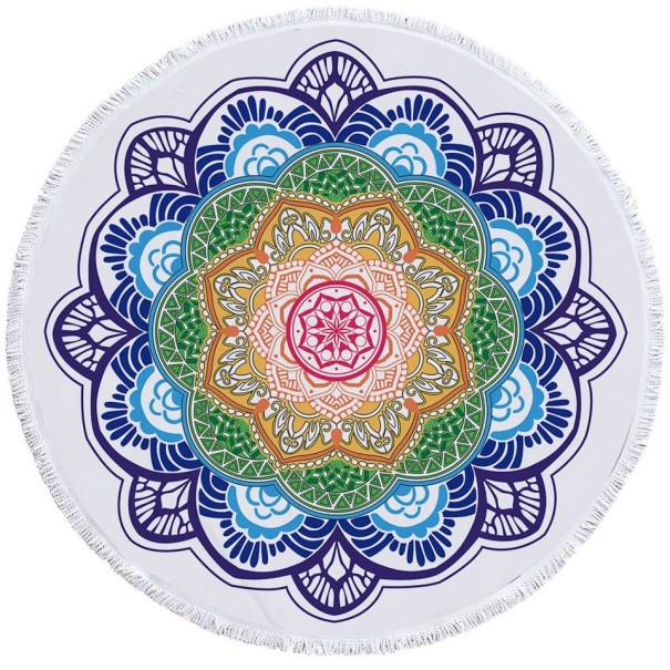 Toalha de microfibra com padrão de mandala 15