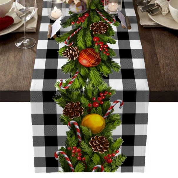 Toalha decorativa de Natal 180 x 33 cm 3