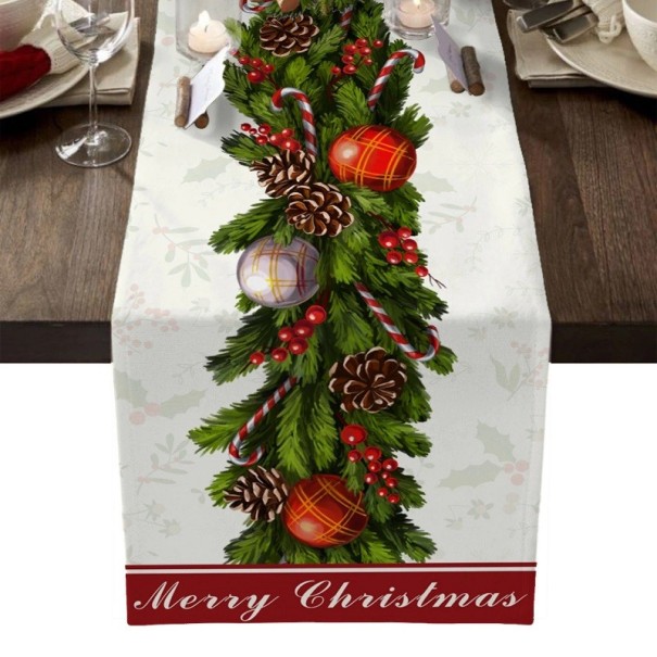 Toalha decorativa de Natal 180 x 33 cm 5