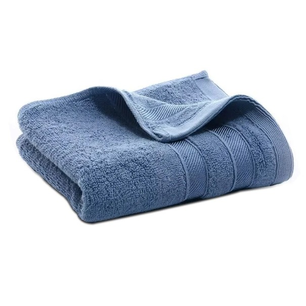 Toalla de fibra de bambú Toalla de bambú Toalla suave hipoalergénica Toalla muy absorbente 33 x 73 cm azul