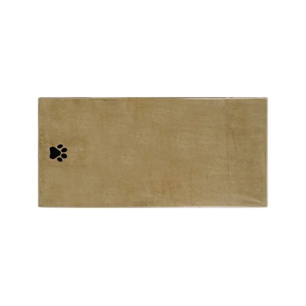 Toalla de microfibra para mascotas 50 x 100 cm Toalla de secado rápido y superabsorbente para perros y gatos Material suave adecuado después del baño caqui