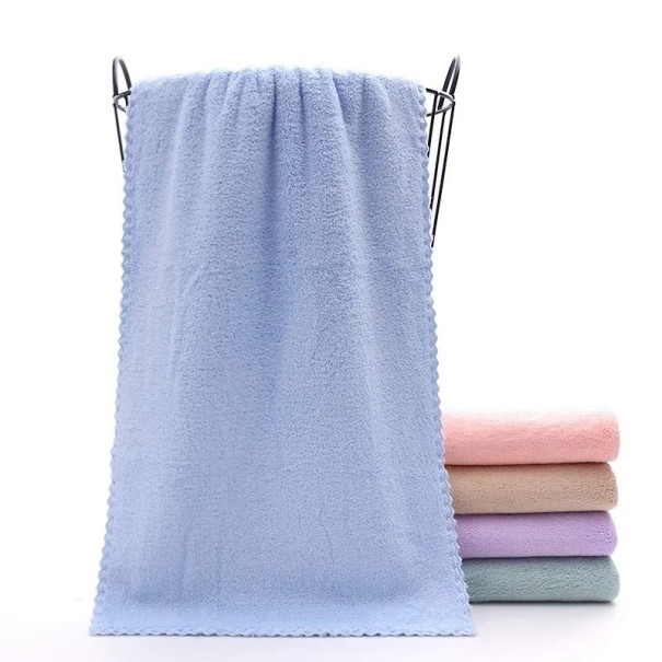 Toalla facial absorbente de secado rápido, suave y absorbente, 30 x 30 cm azul
