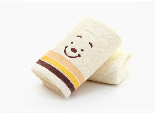 Toalla infantil con osito de peluche J1881 amarillo