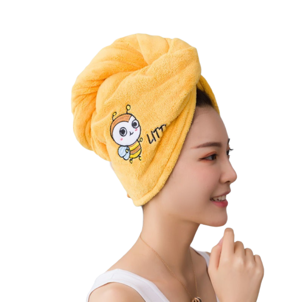 Toalla para el cabello P3637 amarillo