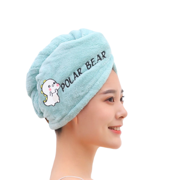 Toalla para el cabello P3637 azul claro