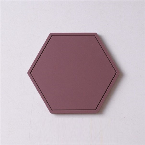 Toc din silicon în formă de hexagon C233 burgundia