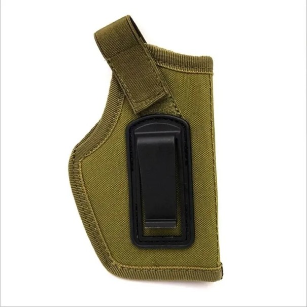 Toc tactic pentru pistol, culori neutre, toc universal pentru centură de pistol, toc durabil pentru utilizare cu mâna dreaptă și stângă, purtare ascunsă verde armată