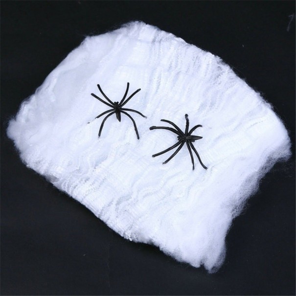Toile d'araignée artificielle avec araignées 1