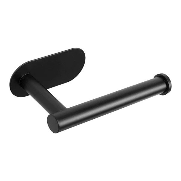 Toiletpapirholder i rustfrit stål sort