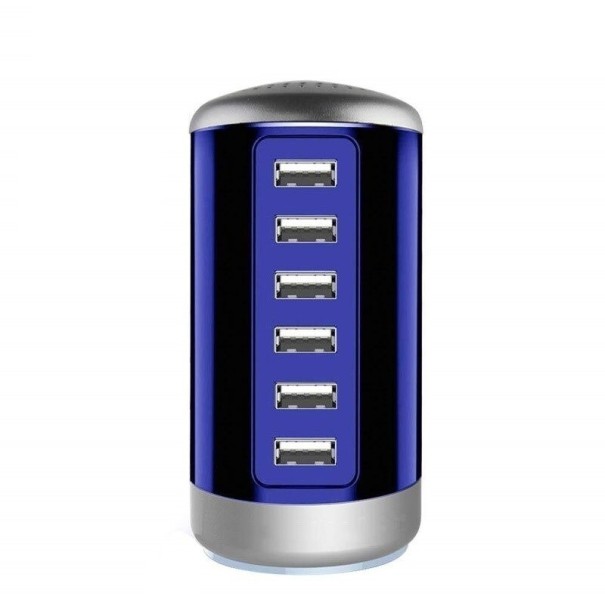 Töltőállomás 6 port 30 W sötétkék