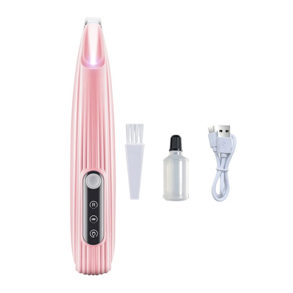 Tondeuse électrique pour griffes de chiens et de chats Meulage sûr et silencieux Lime à griffes rechargeable Toilettage professionnel des animaux de compagnie rose