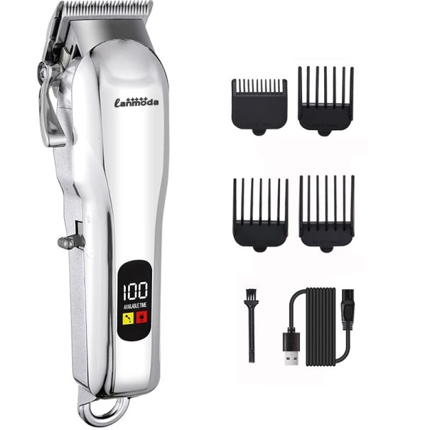 Tondeuse professionnelle pour animaux de compagnie Tondeuse électrique puissante pour le toilettage Tondeuse réglable pour chiens et chats Moteur silencieux Sans fil 1
