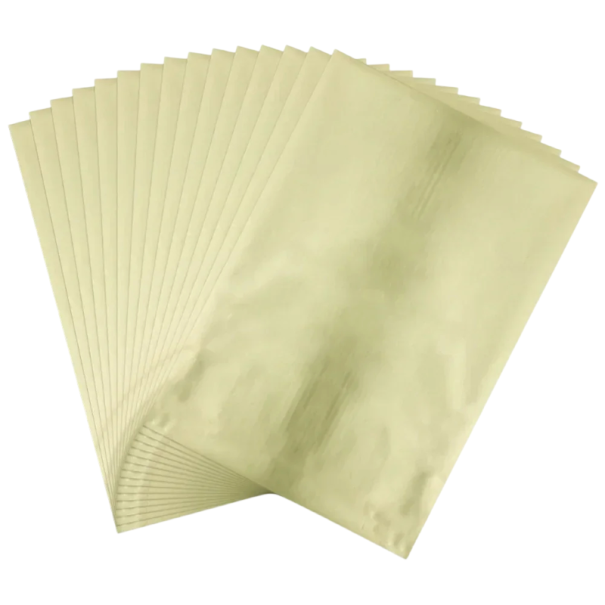 Tonerový papír pro horkou ražbu A4 20 × 29 cm tonerově reaktivní fólie pro laserovou tiskárnu a laminátor DIY tvoření zelená