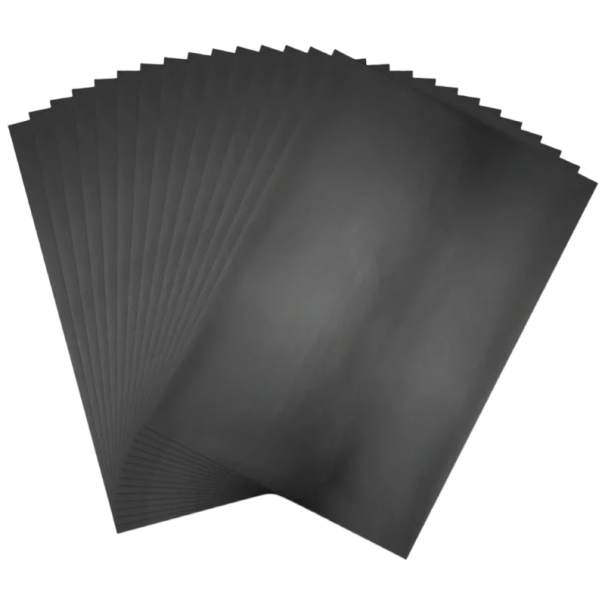 Tonerpapier für Heißpräge A4 20 × 29 cm tonerreaktive Folie für Laserdrucker und Laminator DIY Basteln schwarz