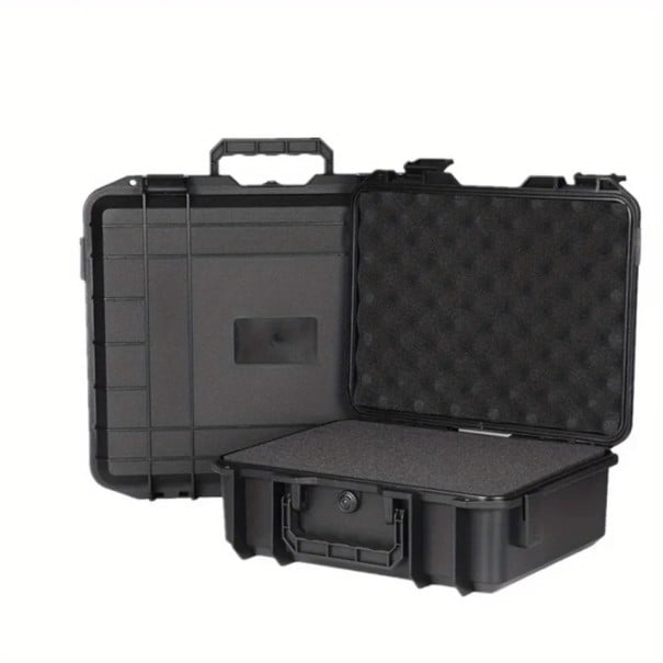 Tool Storage Box with Foam Insert 340 × 270 × 125 mm Black Protective Case for Organising Tools and Equipment 1