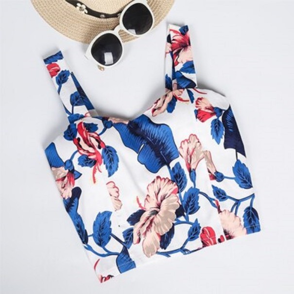 Top corto estampado para mujer 4