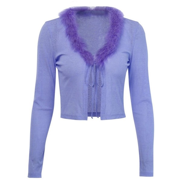 Top curto feminino com pelagem S