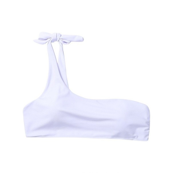 Top de banho feminino P573 branco S