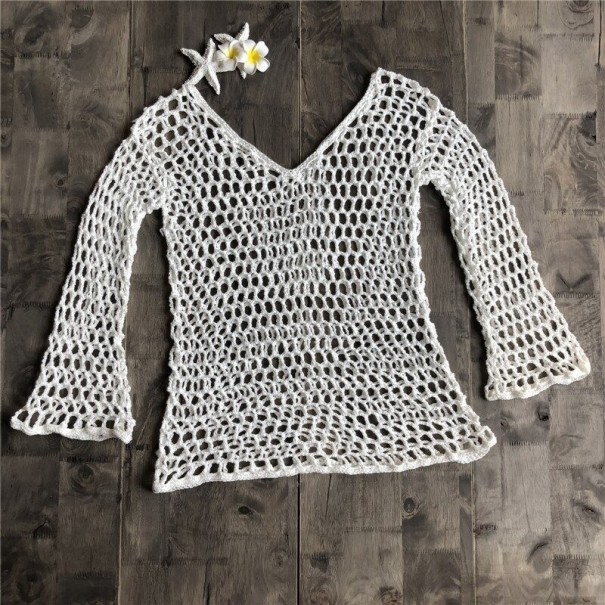 Top de malha feminino P631 branco