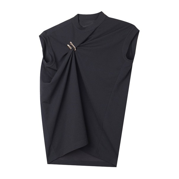 Top de mujer con hebilla negro S