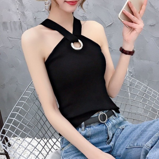 Top de mujer con hombros descubiertos A1186 negro