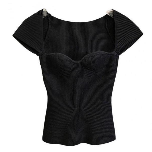 Top de suéter feminino G288 preto S
