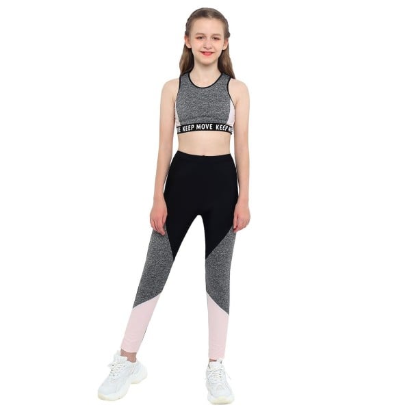 Top e legging da ragazza L1478 10 D