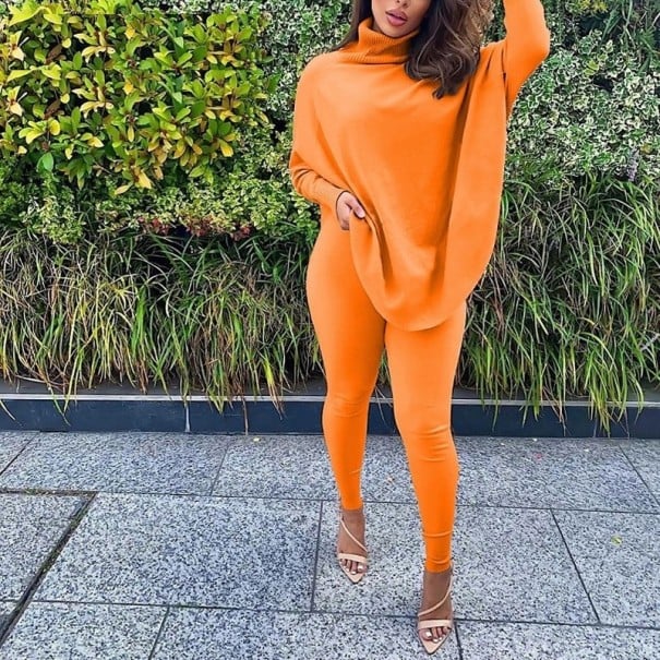 Top et leggings pour femmes A2740 orange S