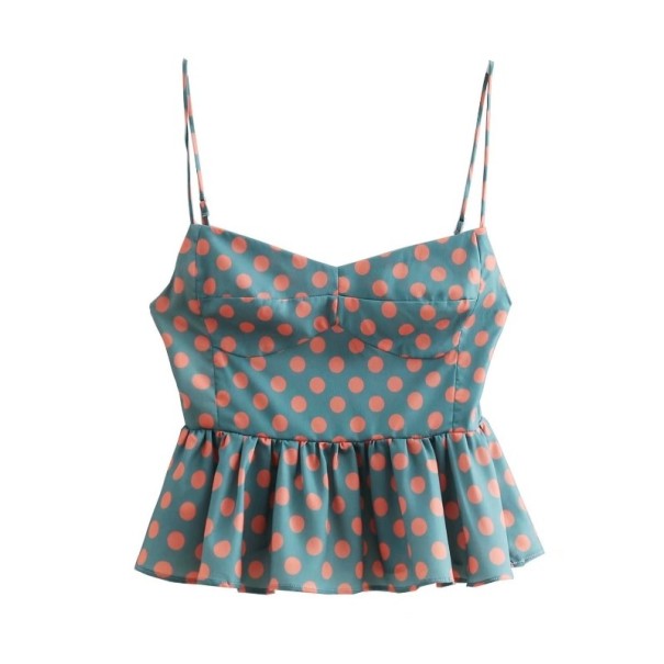 Top féminin à pois XS