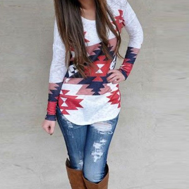 Top long femme à motif S