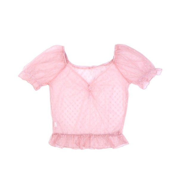 Top transparent pentru femei roz S